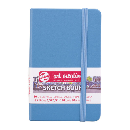 Sketchbook, 80 Sheets, 90lbs, Lake Blue Cover, 3.5" x 5.5"
