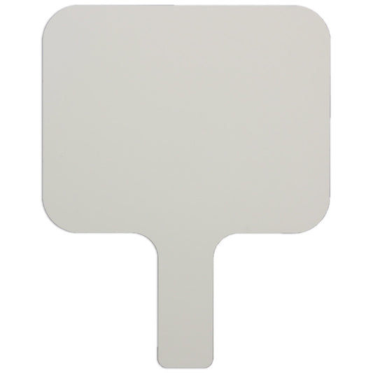 Single-Sided Rectangular Dry Erase Answer Paddle, 8" x 9.75", Single