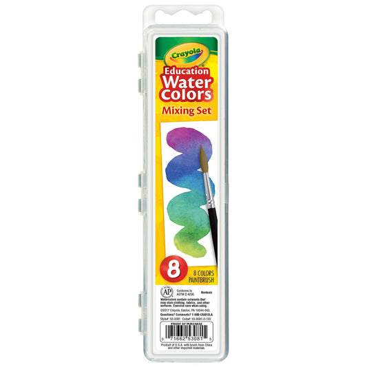 Pans Education Watercolors Mixing Set, 8 Count