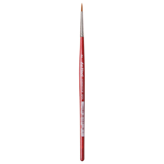 COSMOTOP-SPIN Silkpainting Brush, Synthetic, Watercolor, Round, Size 2
