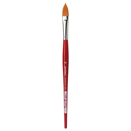 COSMOTOP-SPIN Silkpainting Brush, Synthetic, Watercolor, Oval-Pointed, Size 14