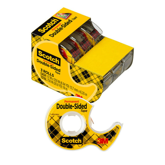 Double Sided Tape - 3 Rolls