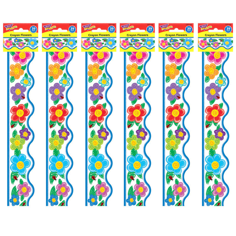 Crayon Flowers Terrific Trimmers®, 39 Feet Per Pack, 6 Packs
