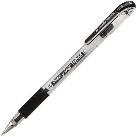 Hybrid Technica (0.6mm) Gel Pen, Black Ink, Pack of 12
