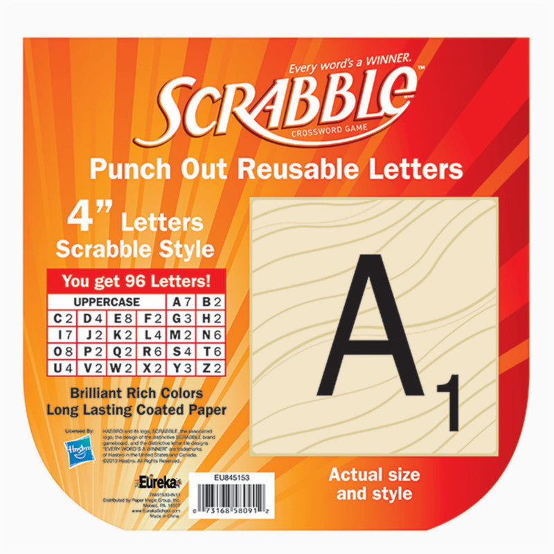 Scrabble™ Deco 4" Letters, 96 Letters