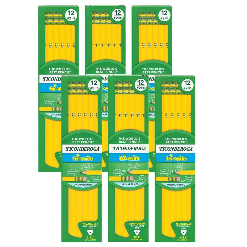 tri-write™ Pencils, 12 Per Pack, 6 Packs