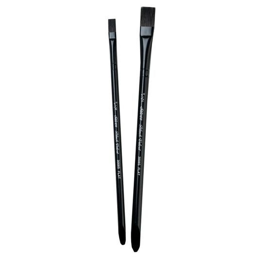 Black Velvet Square Wash Brushes, Set of 2