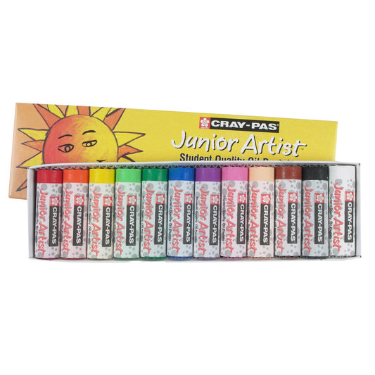 Cray-Pas Junior Artist, Chubbies, Assorted Colors, 12-Piece Set