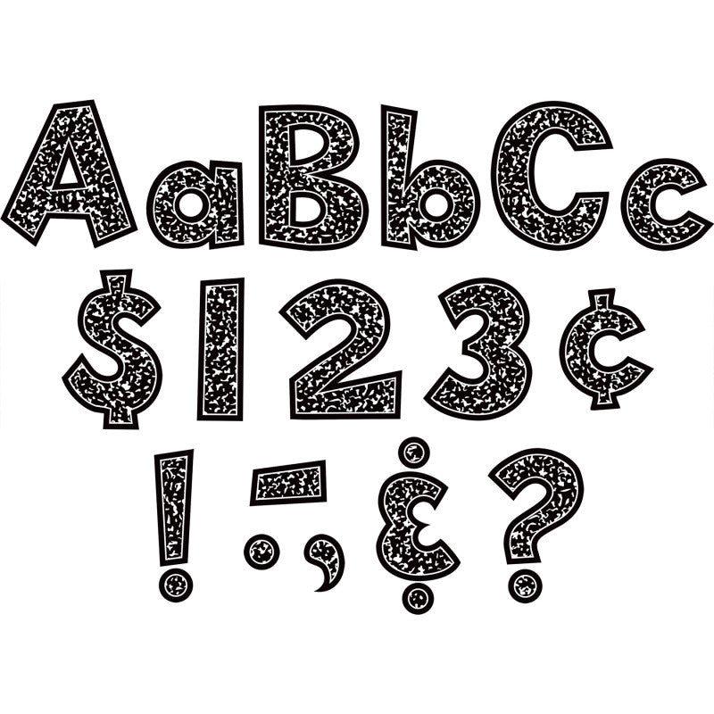 Composition 4" Fun Font Letters Combo Pack, 162 Pieces