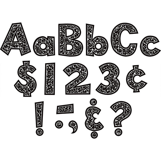 Composition 4" Fun Font Letters Combo Pack, 162 Pieces