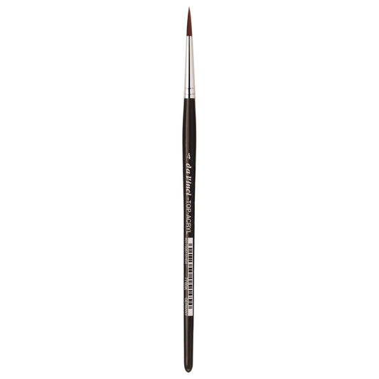 TOP-ACRYL Red-Brown Brush, Synthetic, Acrylic & Oil, Round, Series 7785K, Size 4
