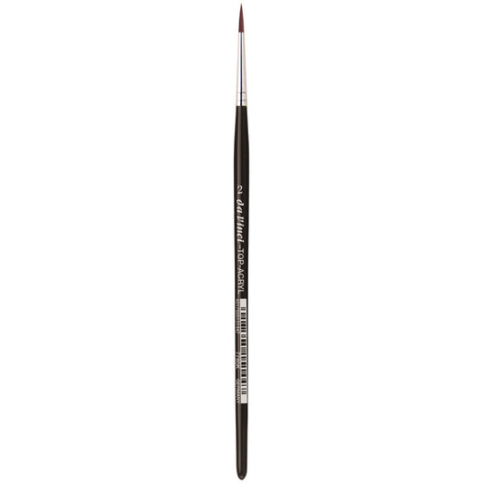 TOP-ACRYL Red-Brown Brush, Synthetic, Acrylic & Oil, Round, Series 7785K, Size 2