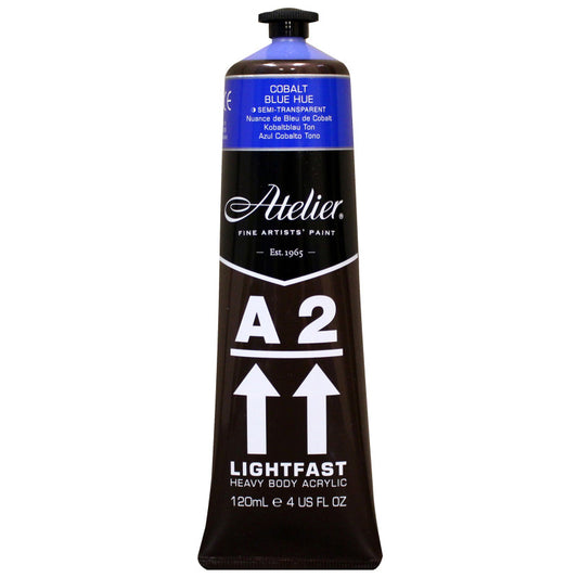 A2 Heavy Body Lightfast Artist Acrylic, 4 oz., Cobalt Blue Hue
