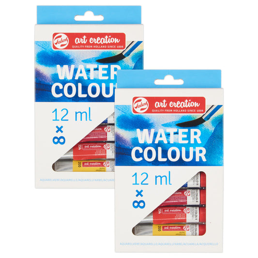 Watercolor Set, 12mL, 8 Per Set, 2 Sets