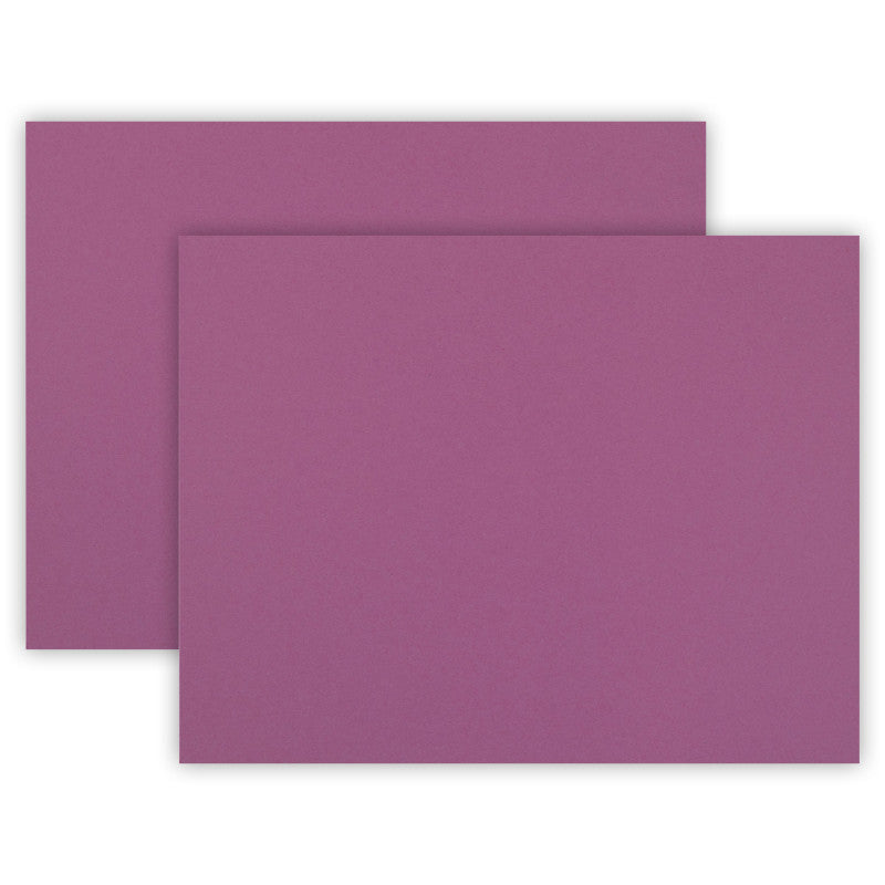 4-Ply Railroad Board, Magenta, 22" x 28", 25 Sheets Per Pack, 2 Packs