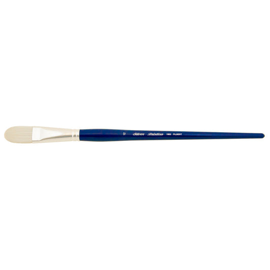 Bristlon Brush, Filbert, Long Handle, Size 12