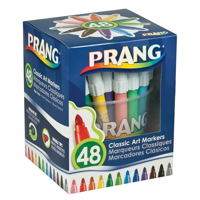 Art Markers, Washable, 48 Colors
