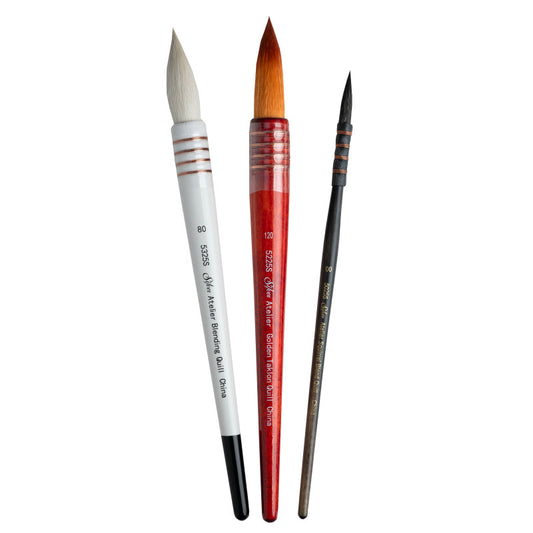 Atelier Quills Small, 3 Brushes