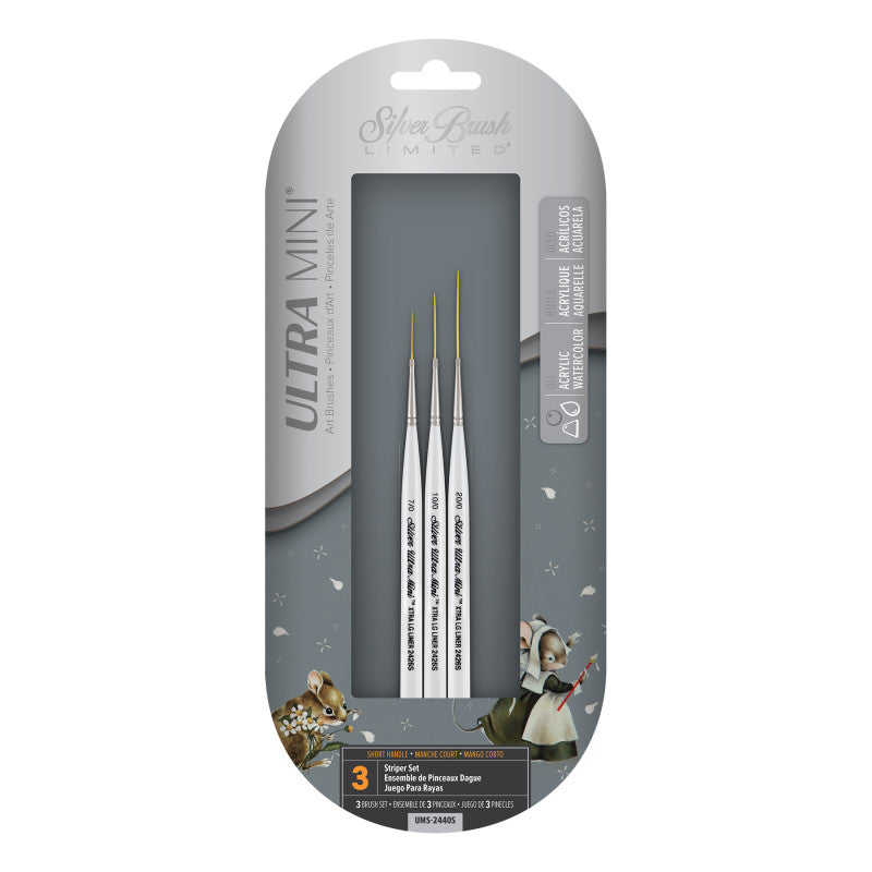 Ultra Mini® Striper, 3 Brushes