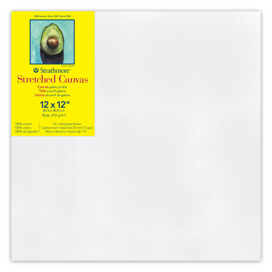 300 Series Gallery Stretched Canvas, 12x12 inch