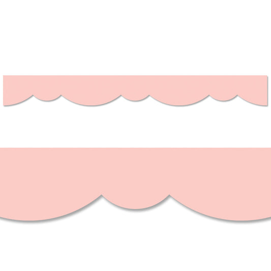 Blush Stylish Scallops EZ Border, 48 Feet