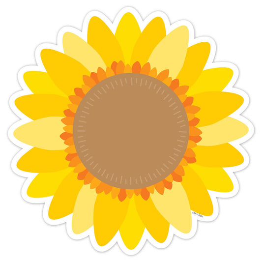 Sunflower 6" Designer Cut-Outs, Pack of 36