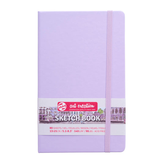 Sketchbook, 80 Sheets, 90lbs, Pastel Violet Cover, 5.1" x 8.3"
