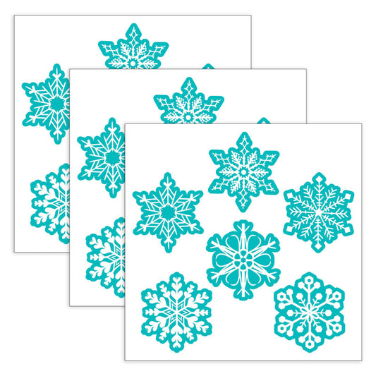 Snowflakes 6" Designer Cut-Outs, 36 Per Pack, 3 Packs