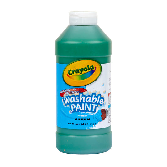 Washable Paint, Green, 16 oz.