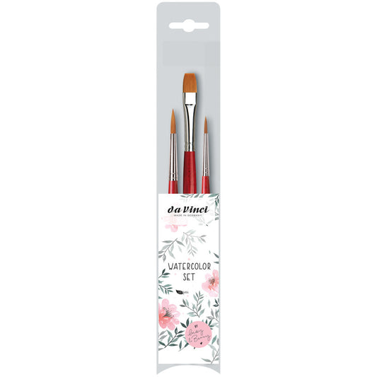 Artist Signature Collection by May & Berry Design Studio, Watercolor Brushes, Assorted, 3 Brush Set