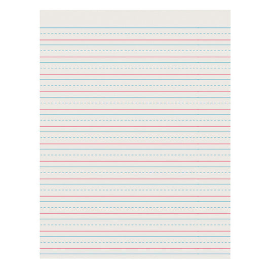 Newsprint Handwriting Paper, Skip-A-Line, Grades 2-3, 1/2" x 1/4" x 1/4" Ruled Short, 8-1/2" x 11", 500 Sheets