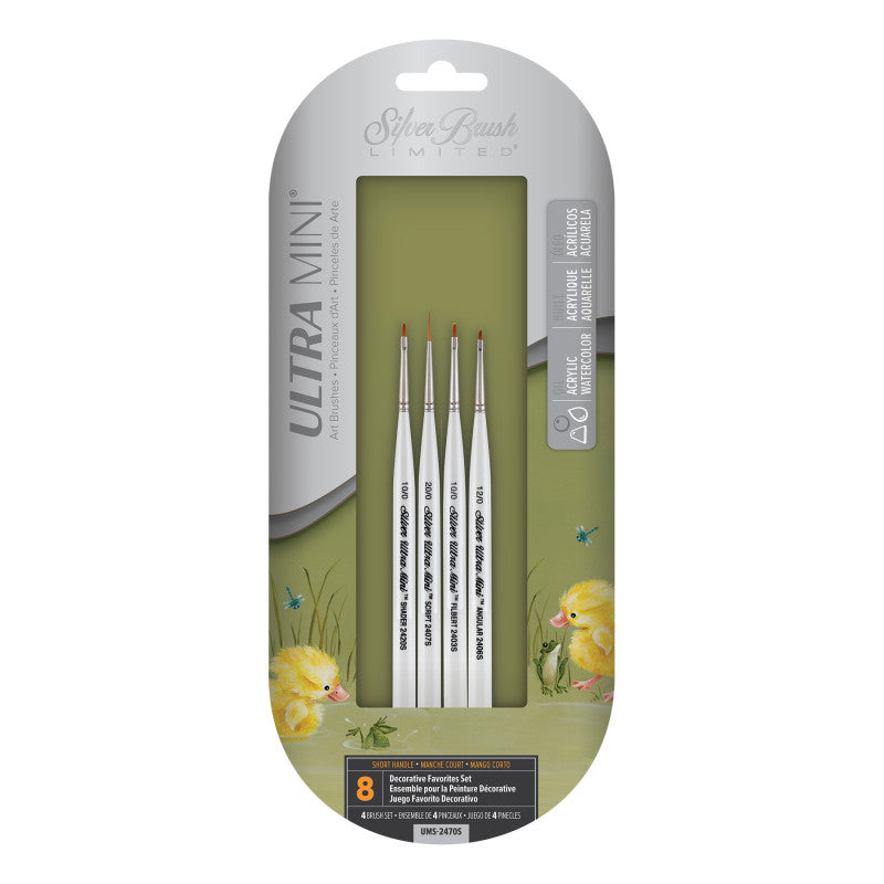 Ultra Mini® Decorative Favorite, 4 Brushes