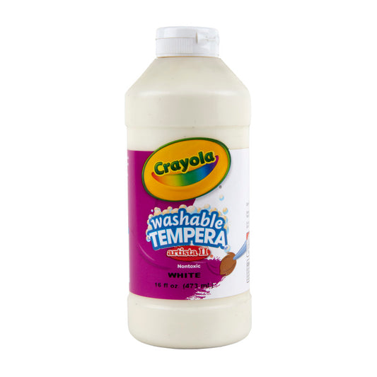 Artista II® Washable Liquid Tempera Paint, White, 16 oz.