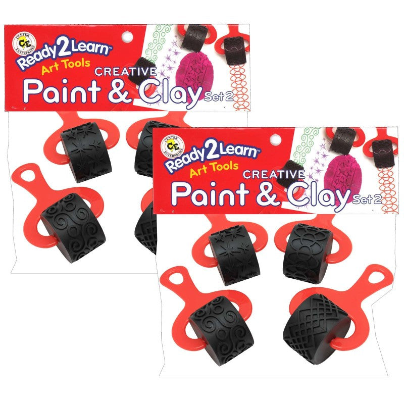 Paint and Clay Explorers - Set 2 - 4 Per Set - 2 Sets