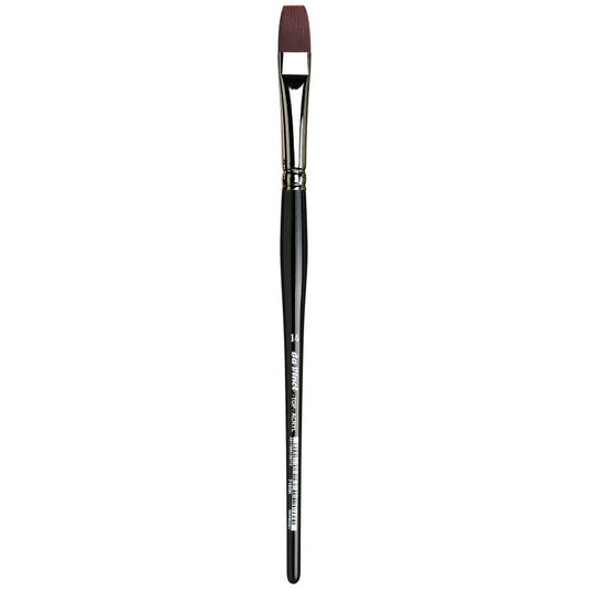TOP-ACRYL Bright Red-Brown Brush, Synthetic, Acrylic & Oil, Flat, Series 7185K, Size 14