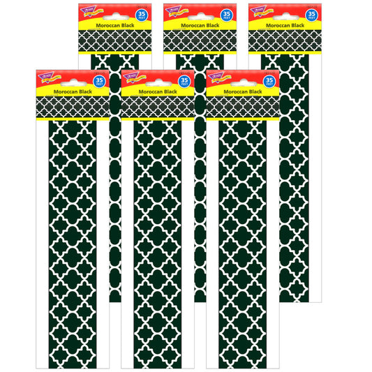 Moroccan Black Bolder Borders®, 35.75' Per Pack, 6 Packs