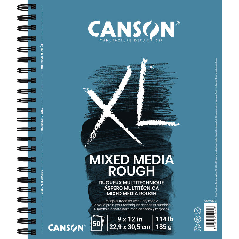XL Series Mixed Media Pad, Side Wire Binding, 50 Sheet, 9x12 inch, 1 Count