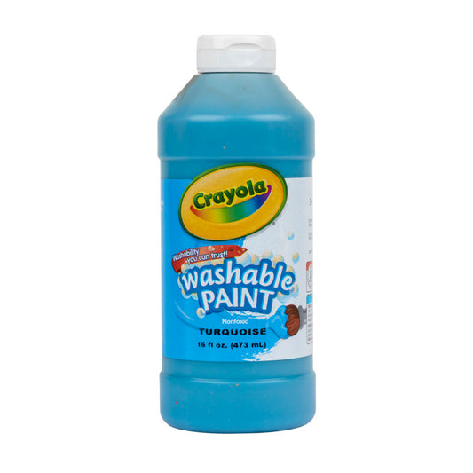Washable Paint, Turquoise, 16 oz.