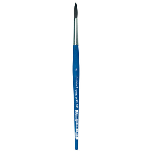 FORTE BASIC Student Brush, Synthetic, Acrylic, Round, Series 393, Size 8