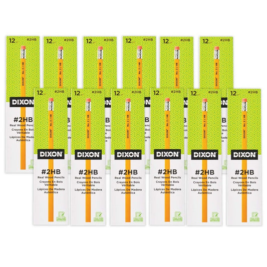 No. 2 Pencils, Yellow, 12 Per Box, 12 Boxes
