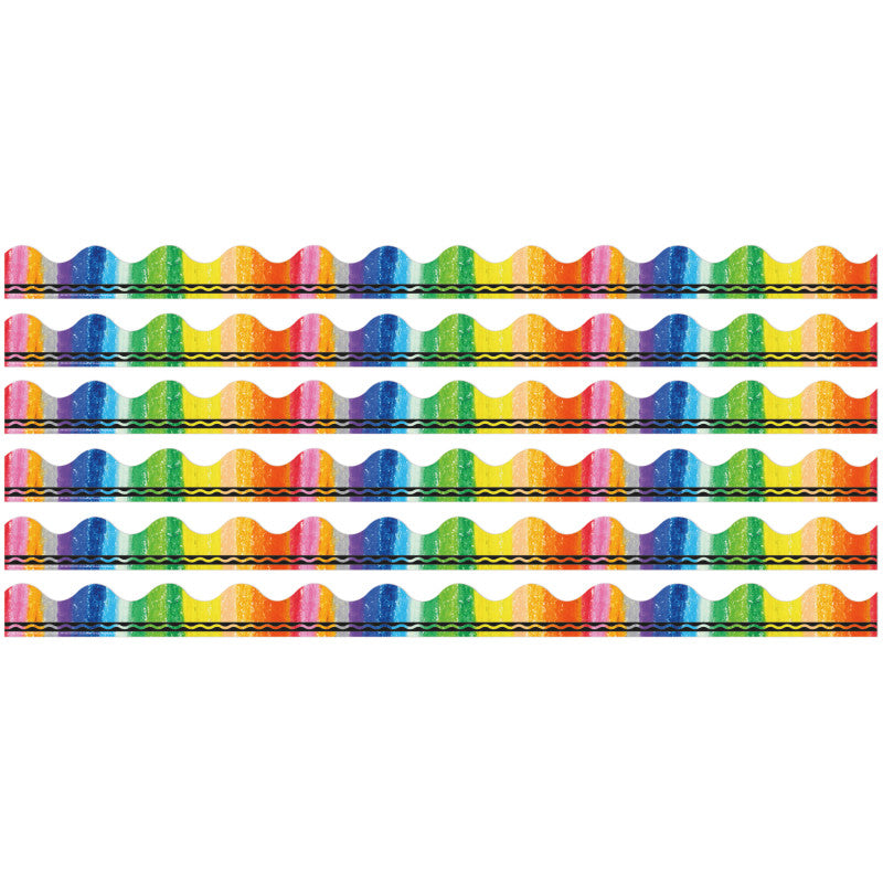 Crayola® Rainbow Deco Trim®, 37 Feet Per Pack, 6 Packs