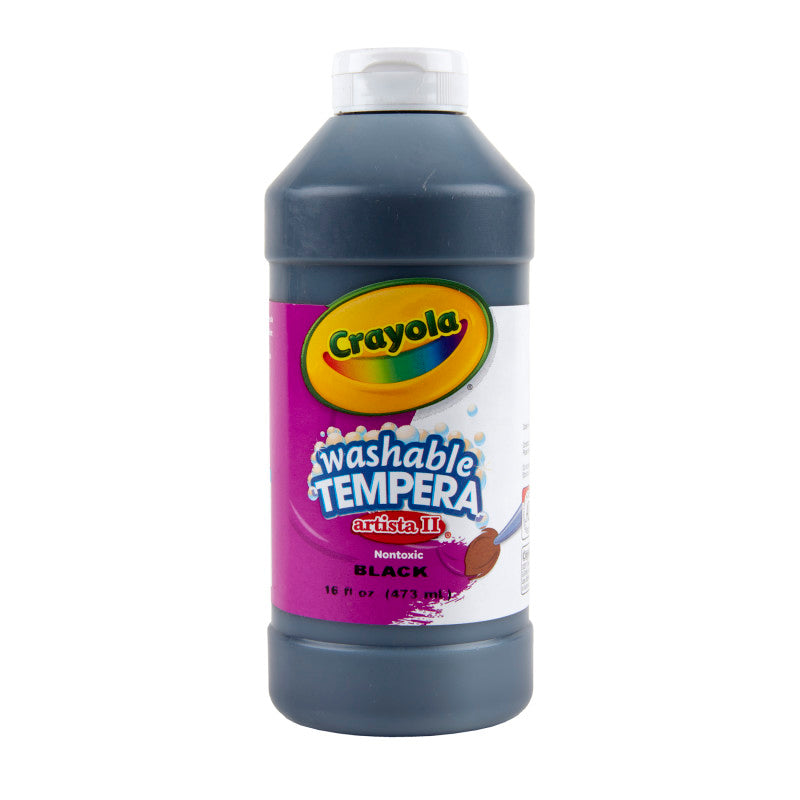Artista II® Washable Liquid Tempera Paint, Black, 16 oz.