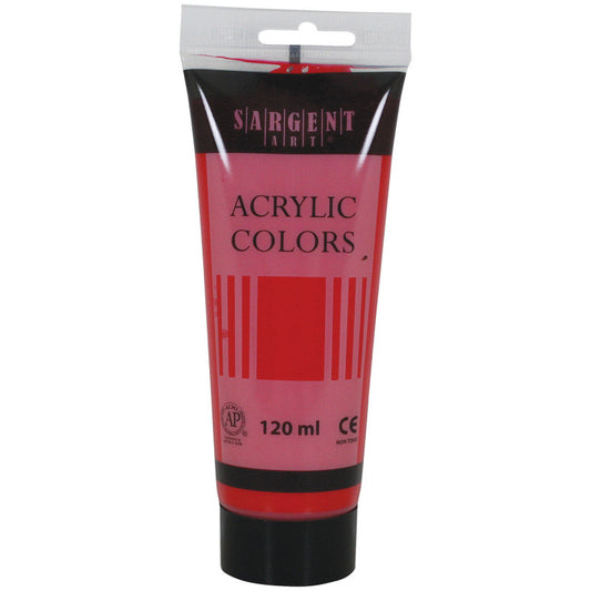 Acrylic Paint Tube, 120 ml, Scarlet Lake