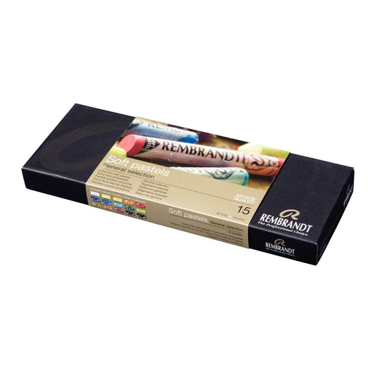 Soft Pastel Cardboard Box Set, General Selection, 15 Full Sticks