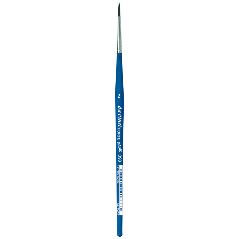 FORTE BASIC Student Brush, Synthetic, Acrylic, Round, Series 393, Size 2