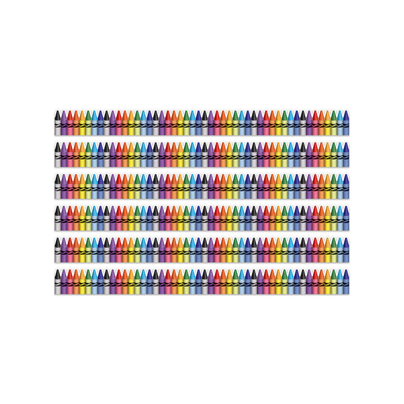 Crayola® Crayons Extra Wide Deco Trim®, 37 Feet Per Pack, 6 Packs