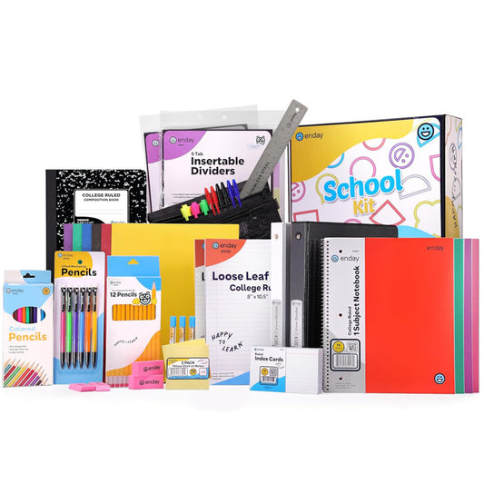 School Supply Box, 105-Piece Kit