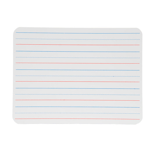 Two-Sided Dry Erase Board, Plain/Ruled, 9" x 12"