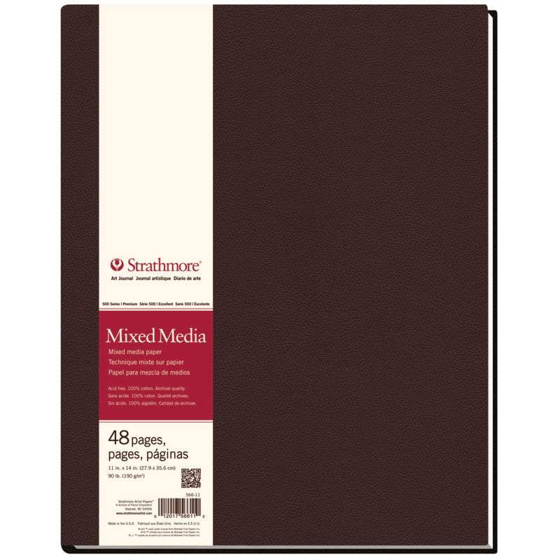 500 Series Art Journal Mixed Media Paper, Hardbound Binding, 48 Sheet, 11x14 inch, 1 Count