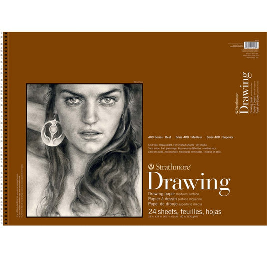 400 Series Drawing Paper Pad, 24 Sheet, 18x24 inch, 1 Count